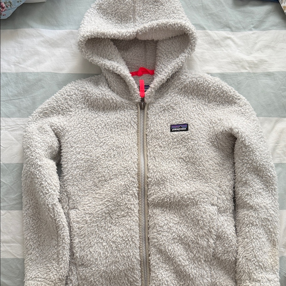 Patagonia Kids' Fleece Hoodie - Light Gray